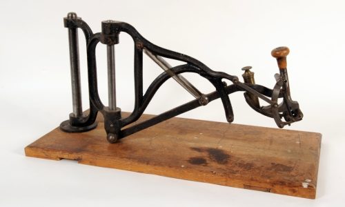 Handstempelmaschine, ca. 1890 bis 1910